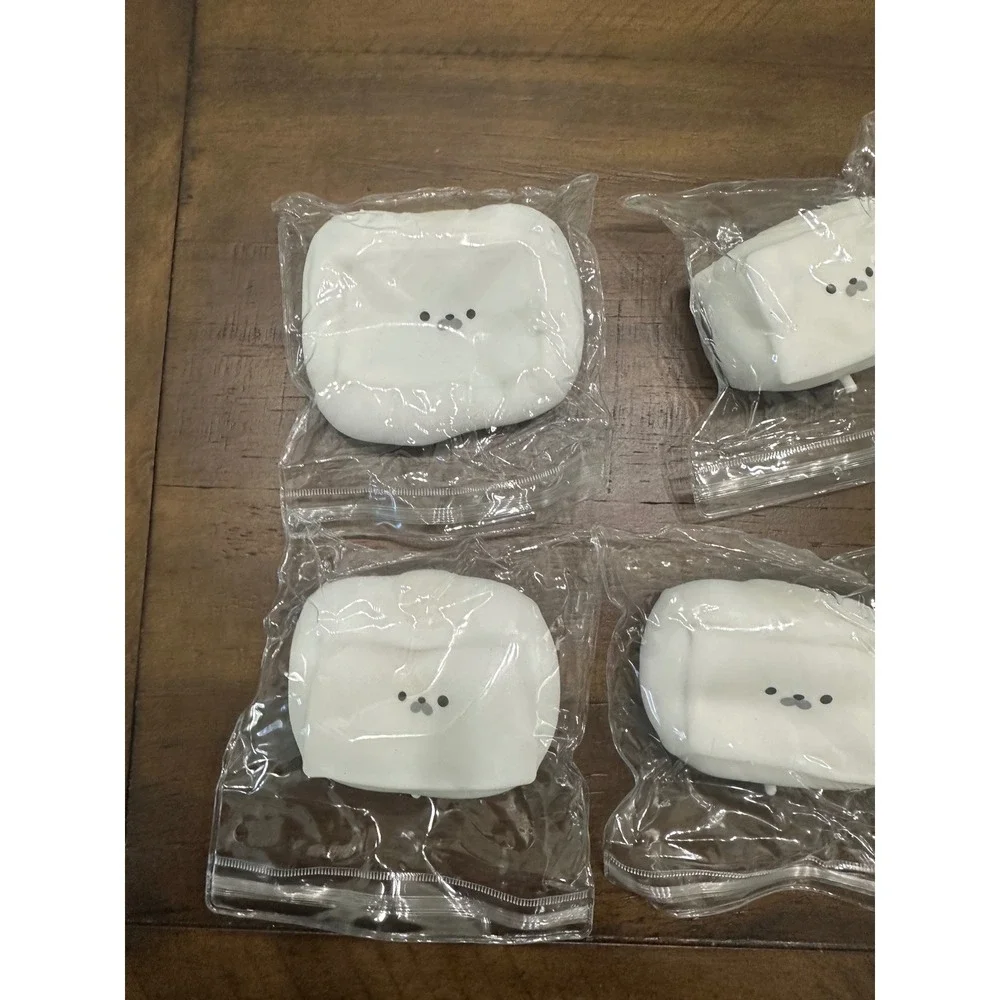 ONE Kawaii White Seal Tofu Squishy Soft Fidget Toy Kids Stress Relief - Picture 4 of 5